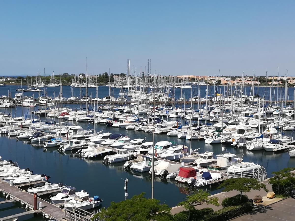 Studio cabine VUE PORT avec piscine, parc, boulodrome et parking privé Agde Exterior foto